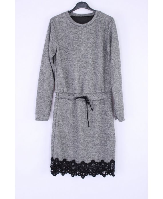 DRESS BASE LACE 0337 GREY