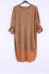 SWETER TUNIKA BIJOU 0338 MUSZTARDY