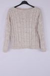 ENSEMBLE PULL + JUPE MAILLE 0335 BEIGE