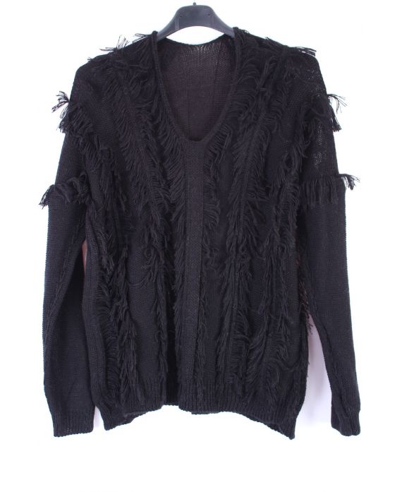 PULL EFFET EFFILOCHE 0352 NOIR