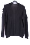 PULL EFFET EFFILOCHE 0352 NOIR