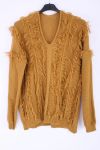 PULL EFFET EFFILOCHE 0352 MOUTARDE