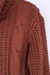 PULLOVER COL ROULE ZOPF 0354 CAMEL