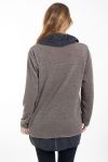 GRANDE TAILLE PULL 2 PIECES 0362 TAUPE