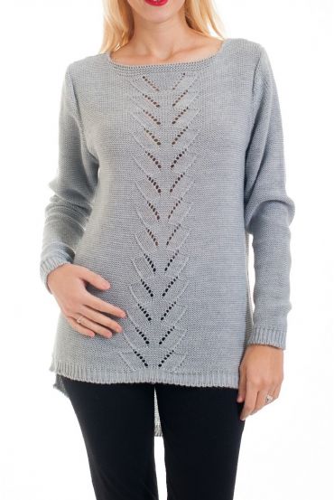 DE PUNTO DE JERSEY AJOURE 0376 GRIS