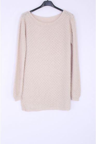 MAGLIA PULLOVER 0377 BEIGE