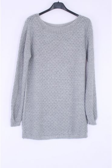 MAGLIA PULLOVER 0377 GRIGIO