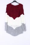 PULL BACK MESH AJOURE 0380 BORDEAUX