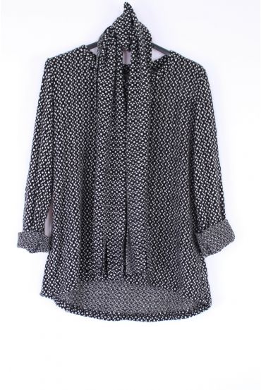 PULL + ECHARPE DOUX 0381 NOIR