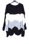 KNIT PULLOVER HABS AJOURE 0379 BLACK