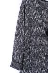 GRANDE TAILLE PULL LUREX ZIGZAG 0389 NOIR