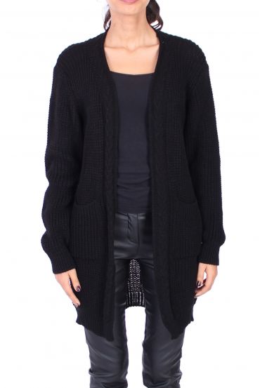 GILET LA COTELE GRANDE RETE 0249 NERO