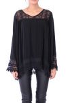 TUNIC EMPIECEMENT LACE 0279 BLACK