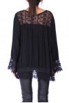 TUNIC EMPIECEMENT LACE 0279 BLACK