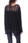 TUNIC EMPIECEMENT LACE 0279 BLACK