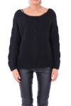 PULLOVER BIG MESH 0149 BLACK