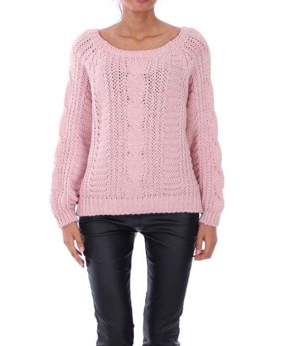 PULLOVER BIG MESH 0149 PINK