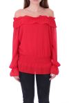 BLOUSE SCHOUDERS DENUDEES 0503 ROOD