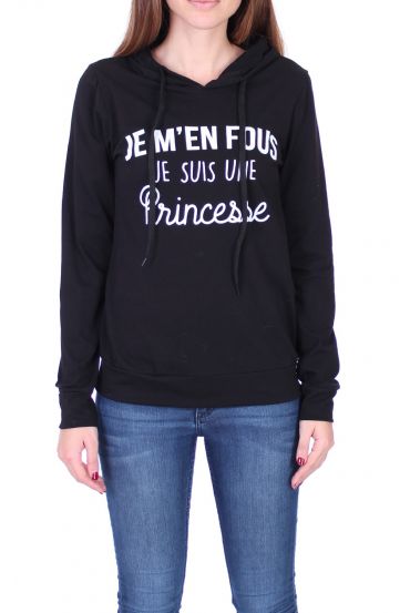 SWEAT I'M A PRINCESS 0508 BLACK