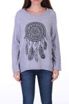 TOP DE PLUMAS 0535 GRIS