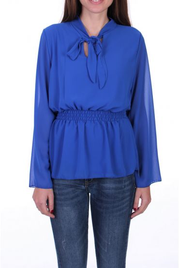 BLOUSE 0522 BLEU ROYAL