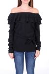 TOP OF NECK TO RUSTLE 0523 BLACK