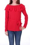 TOP ENCOLURE FROUFROU 0523 ROUGE