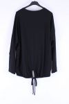 LARGE SIZE TOP EFFECT ARGENTE 0545 BLACK