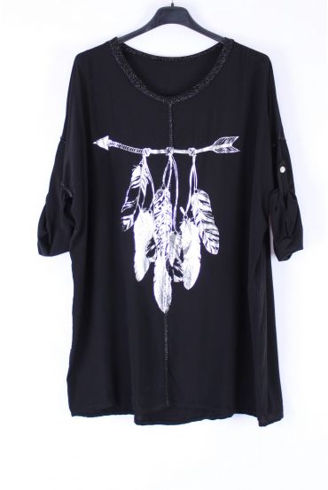 LARGE TOP FEATHERS 0548 BLACK