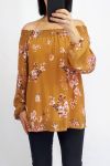 BLOUSE CLOAKING PRINTED 0540 MUSTARD