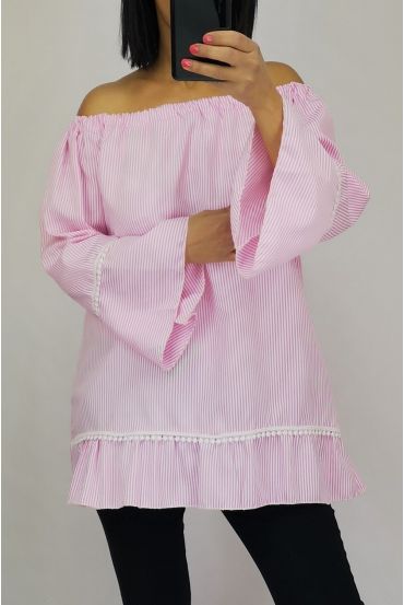 ROBE RAYEE SHOULDERS 0553 PINK