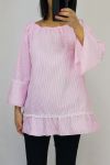 ROBE RAYEE SPALLE 0553 ROSA