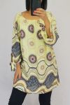 TUNIC PRINTED ETHNIC 0556 YELLOW