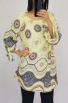 TUNIC PRINTED ETHNIC 0556 YELLOW