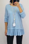 PULL BASE PLEATS 0506 SKY BLUE