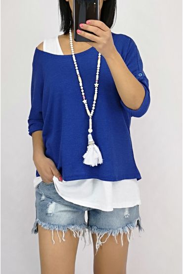 CONJUNTO DE 2 PIEZAS 0524 AZUL REAL