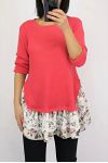 TUNIC BASIC LACE 0564 CORAL