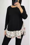 TUNIC BASIC LACE 0564 BLACK