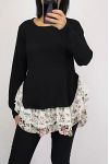 TUNIC BASIC LACE 0564 BLACK