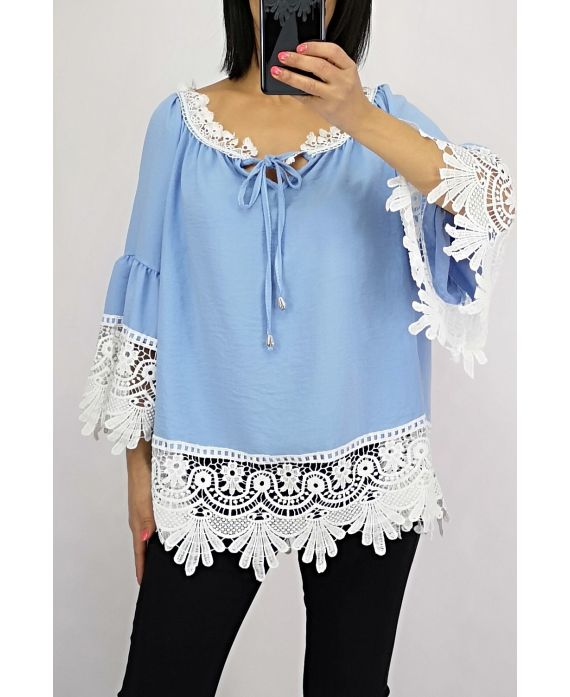 TUNIC LACE 0565 SKY BLUE