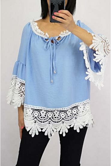 TUNIC LACE 0565 SKY BLUE