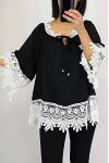 TUNIC LACE 0565 BLACK