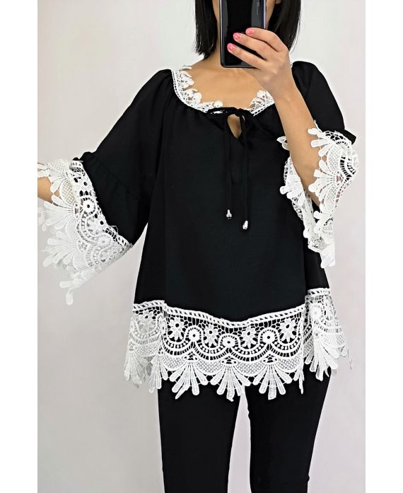 TUNIC LACE 0565 BLACK