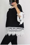 TUNIC LACE 0565 BLACK