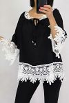 TUNIC LACE 0565 BLACK