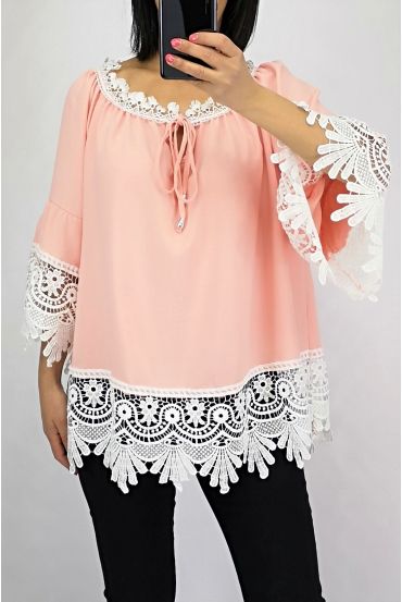 TUNIC LACE 0565 PINK