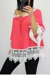 TUNIC LACE 0565 CORAL