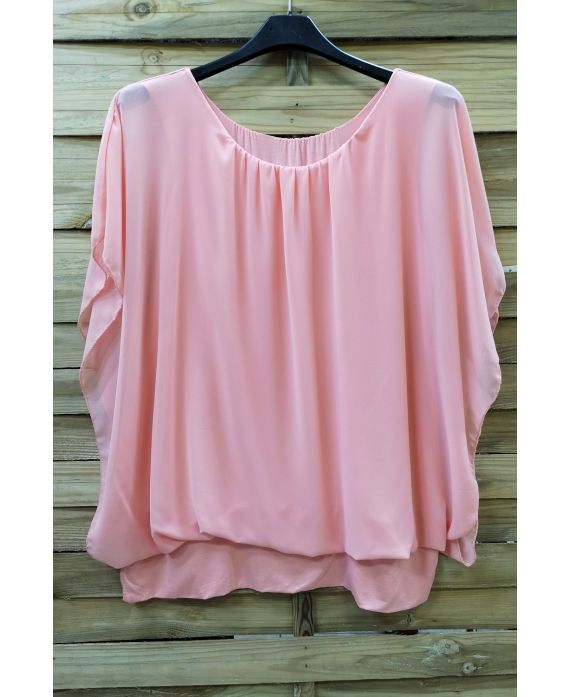 GRANDE TAILLE TOP VOILAGE 0576 ROSE