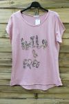 LOT 4 T-SHIRTS PAILLETTES 0578 WILD N FREE