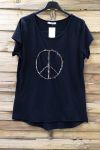 LOT 3 T-SHIRTS PAILLETTES 0580 PEACE N LOVE